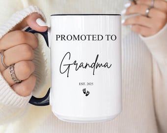 Grandma Pregnancy Announcement Gift, New Grandma Mug Gift, Pregnancy Announcement Mug, Mothers Day Gift for Grandma Personalized Grandma Mug