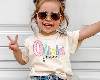Personalized Kids Name Back to School Shirt, First Day Toddler Tee