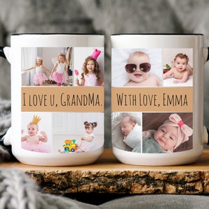 Mug grand-mère personnalisé, Mug photo personnalisé grand-mère, Mug photo grand-mère, cadeaux grand-mère des petits-enfants, cadeau de Noël grand-mère, tasse grand-mère, cadeau maman image 2