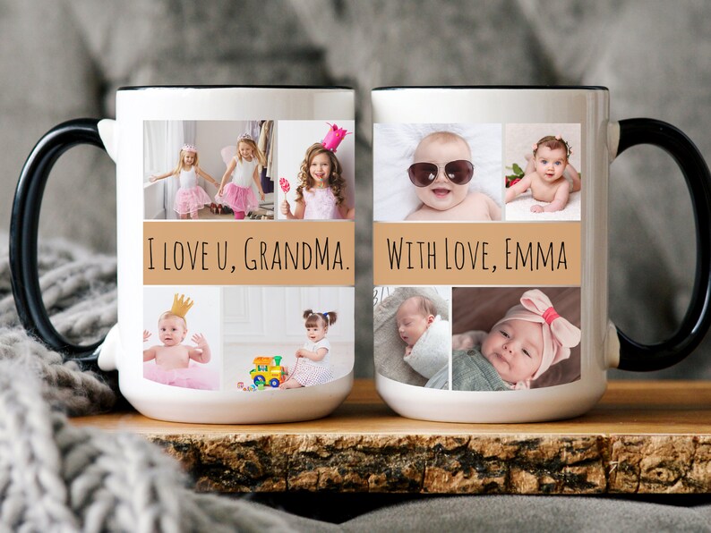 Mug grand-mère personnalisé, Mug photo personnalisé grand-mère, Mug photo grand-mère, cadeaux grand-mère des petits-enfants, cadeau de Noël grand-mère, tasse grand-mère, cadeau maman image 2