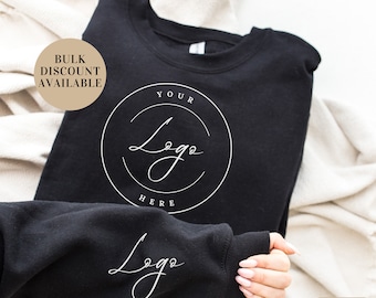 Custom Logo Sweatshirt, Small business sweatshirt, Business Logo Sweater, Custom School Logo Shirt, Business Logo Shirt, Custom Brand Shirt