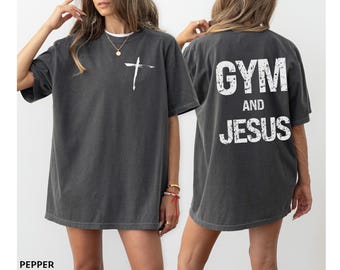 Gym and Jesus Shirt, Christian Pump Cover, Jesus Shirt, Bodybuilding, Christian Shirt, Christian Activewear, Gym Shirt, Workout Shirt, Shirt