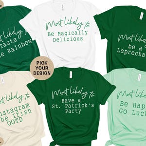 St Patricks Day Shirt, Matching St. Patrick&#39;s Day Shirts, Lucky Shirt, Funny St Patricks Shirt, Funny Irish Shirt, St Patrick Shamrock Shirt