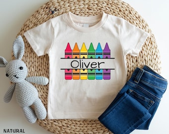 Custom First Day of School Shirt, Personalized Kids Name Back to School Tee