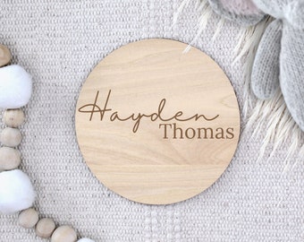 Baby Name Sign | Baby Announcement Sign | Hospital Name Reveal Sign | Personalized Baby Arrival Sign | Baby Shower Gift | Baby Photo Prop