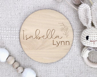 Baby Name Sign | Baby Announcement Sign | Hospital Name Reveal Sign | Personalized Baby Arrival Sign | Baby Shower Gift | Baby Photo Prop