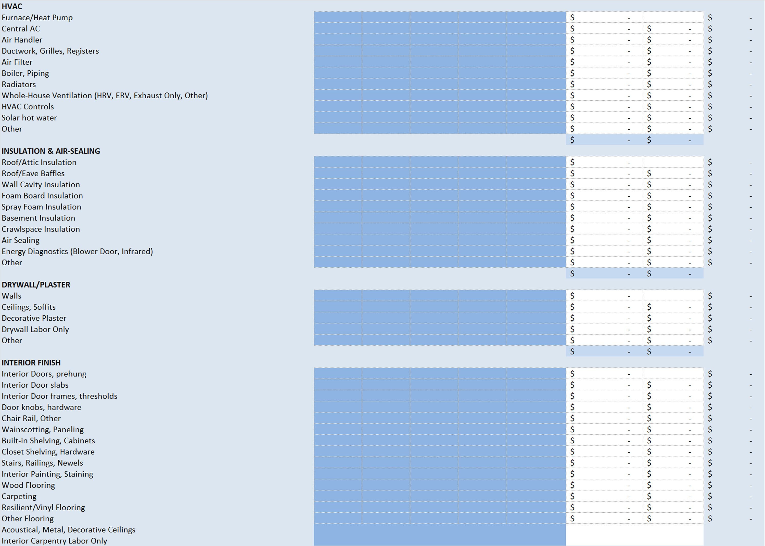 Builders Helper#excel Template: Construction Budget Excel Template Cost ...