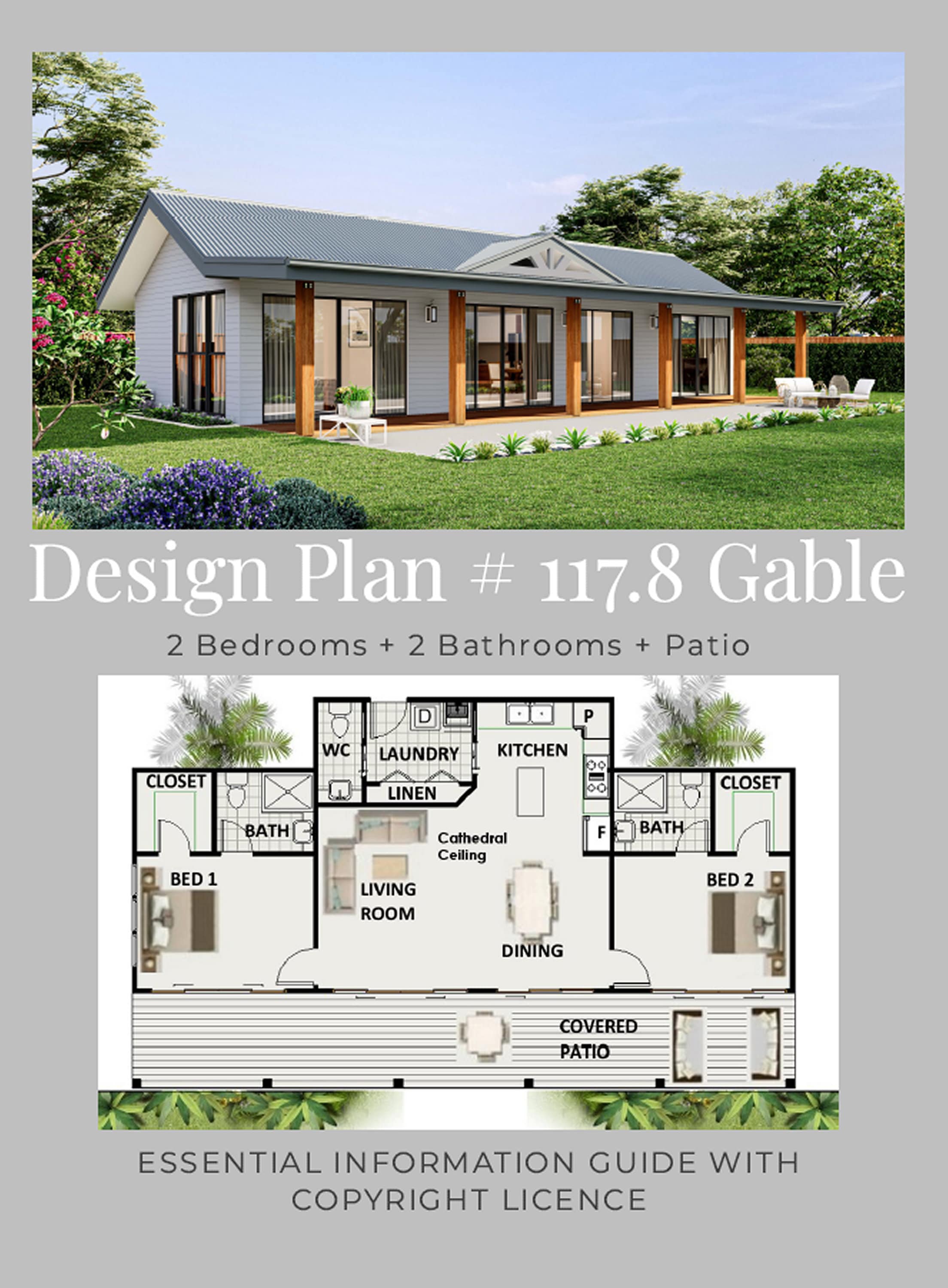 Ranch house plans - Etsy México, image size:2208x3000