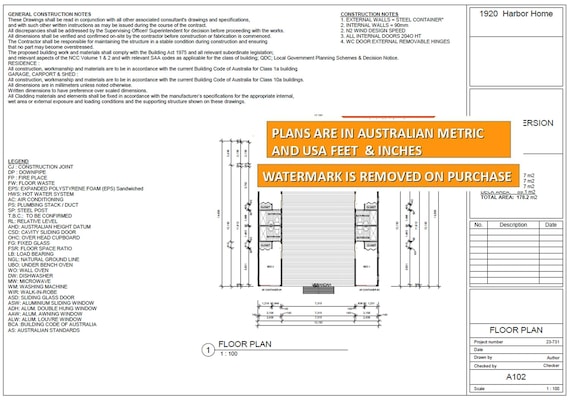 40x48 House Plans Shipping Container 40 Ft Container Home Plans Etsy