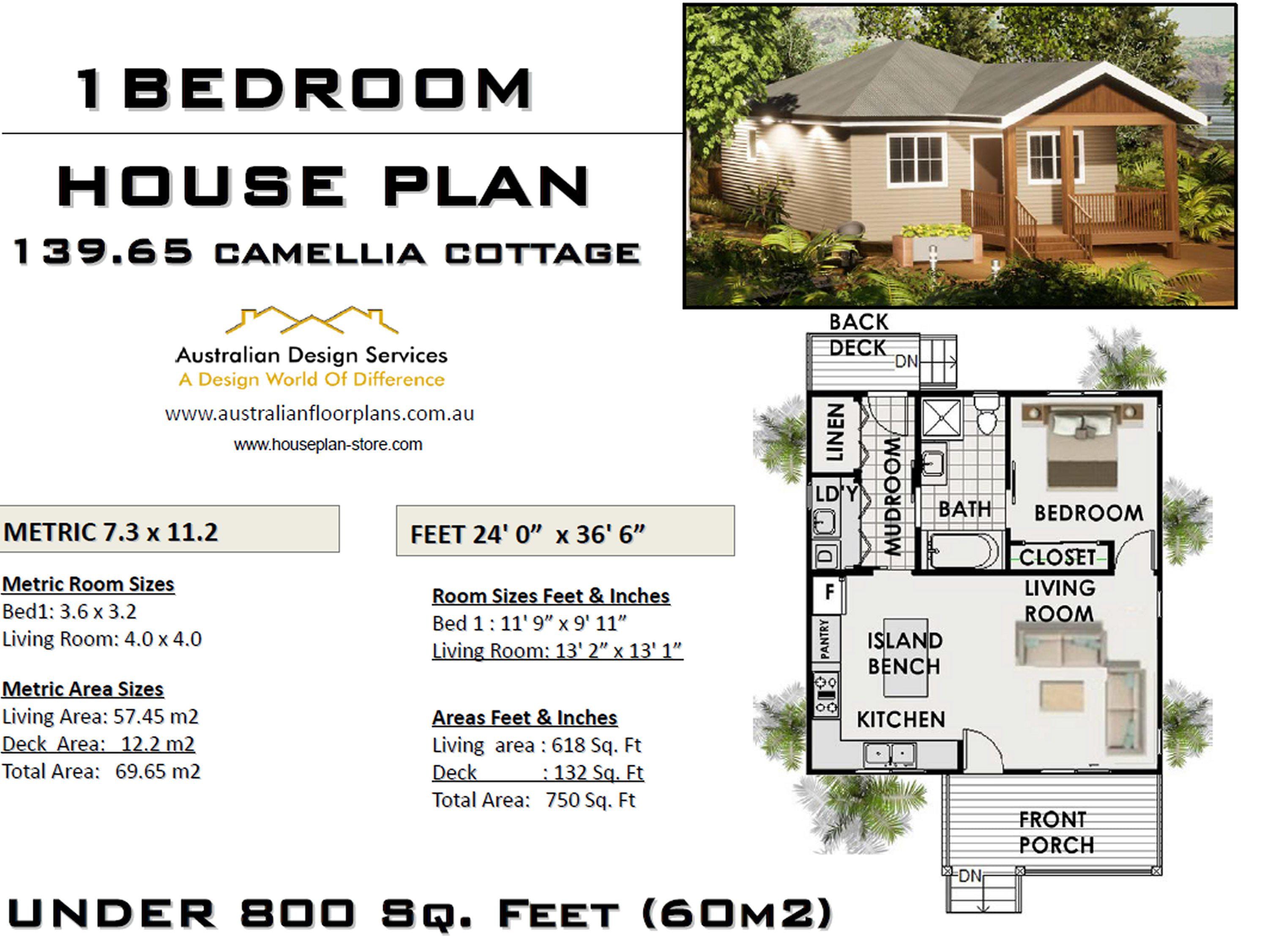 House Plan#69.65: Small and Tiny Home Plans -small House Plan Camellia ...