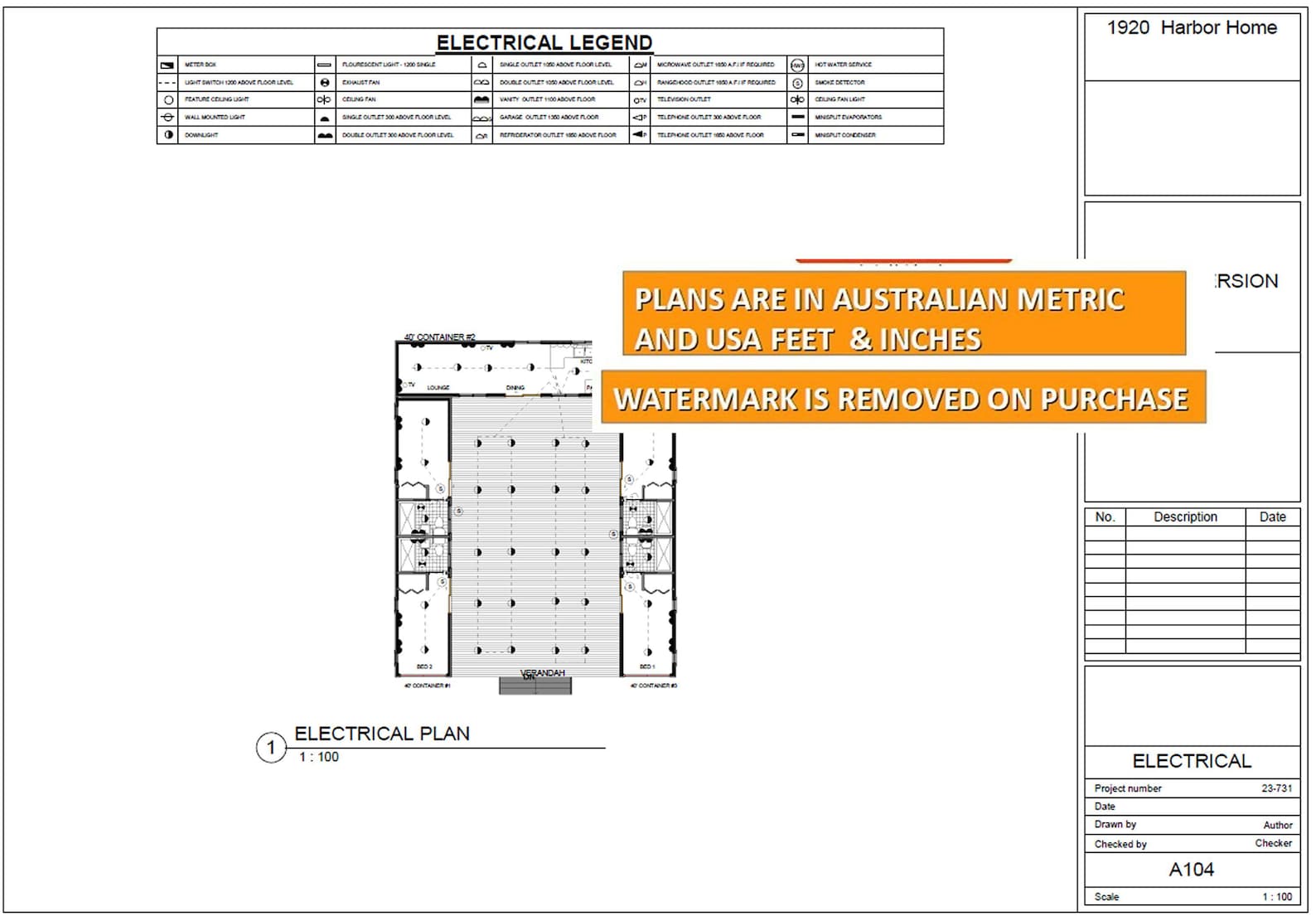 House Plan 1920: 40' X 48' (12.2 X 14.8 Meters) Shipping Container ...