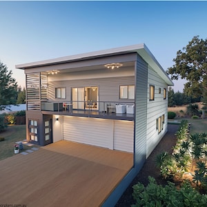 Plattegrond # 227 Haven RH 2 LEVEL huisplattegrond 3 slaapkamers | 4 Badkamers | Moderne keuken | Groot balkon met barbecue