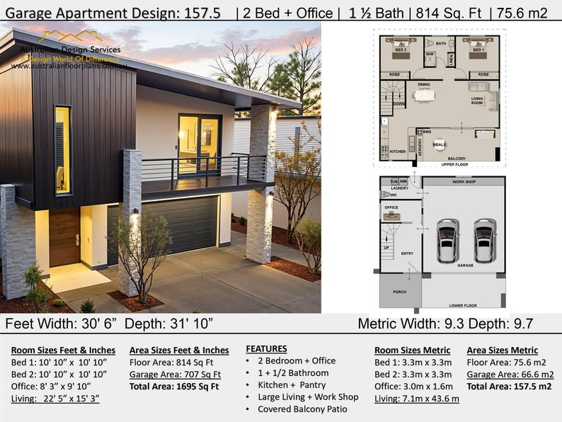 Curated visual reference: Gallery Detail: House Plan 157 5 Garage Apartment House Plans Consultation Set