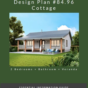 Plattegrond huis # 84,96: 31 x 39' (9,7 x 11,8) Ranch House Architectural Essential Information-pakket bevat auteursrechtlicentie Ontwerpplan