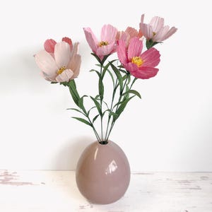 Paper Cosmos Stem: Handmade Cottagecore Flower Bouquet