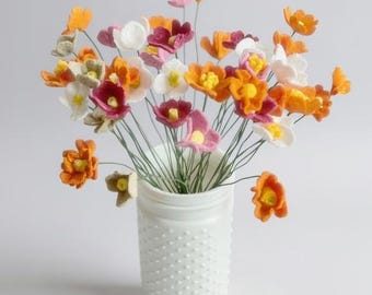 Filzblumen - Minimalistischer Blumenstrauß Photo Prop Hochzeitsgeschenk Topper