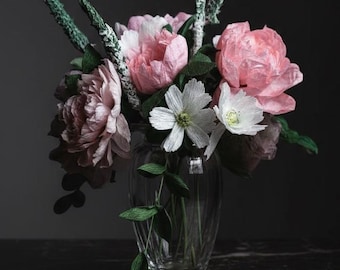 Paper Flower Wedding Bouquet Replica Deposit - First Anniversary Gift