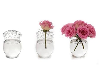 12PCS Plastic Flower Frog For Arrangements Vase - 2.76 Inch Round Japanese Fl