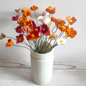 Minimalist Wildflower Bouquet: Photo Prop Wedding Toppers - 6 Pack