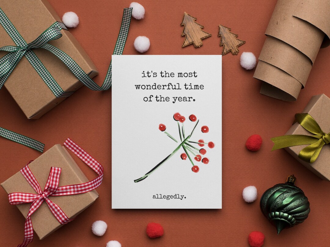 Snarky Christmas Card for Boyfriend or Girlfriend Unique Grumpy Holiday ...