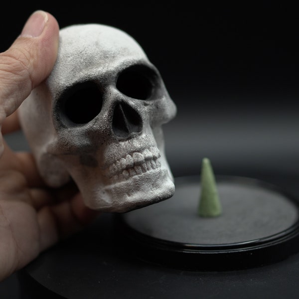 Halloween Skull incense - Totenkopfdekor für Weihrauchkegel