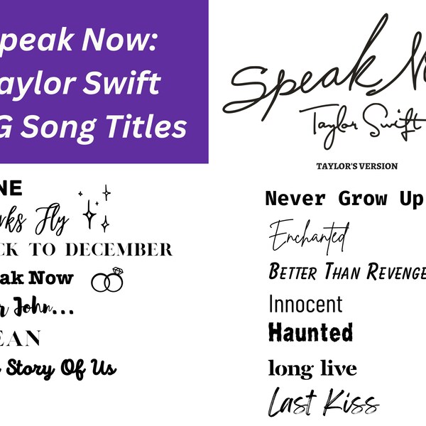 The Eras Tour Font Svg Etsy
