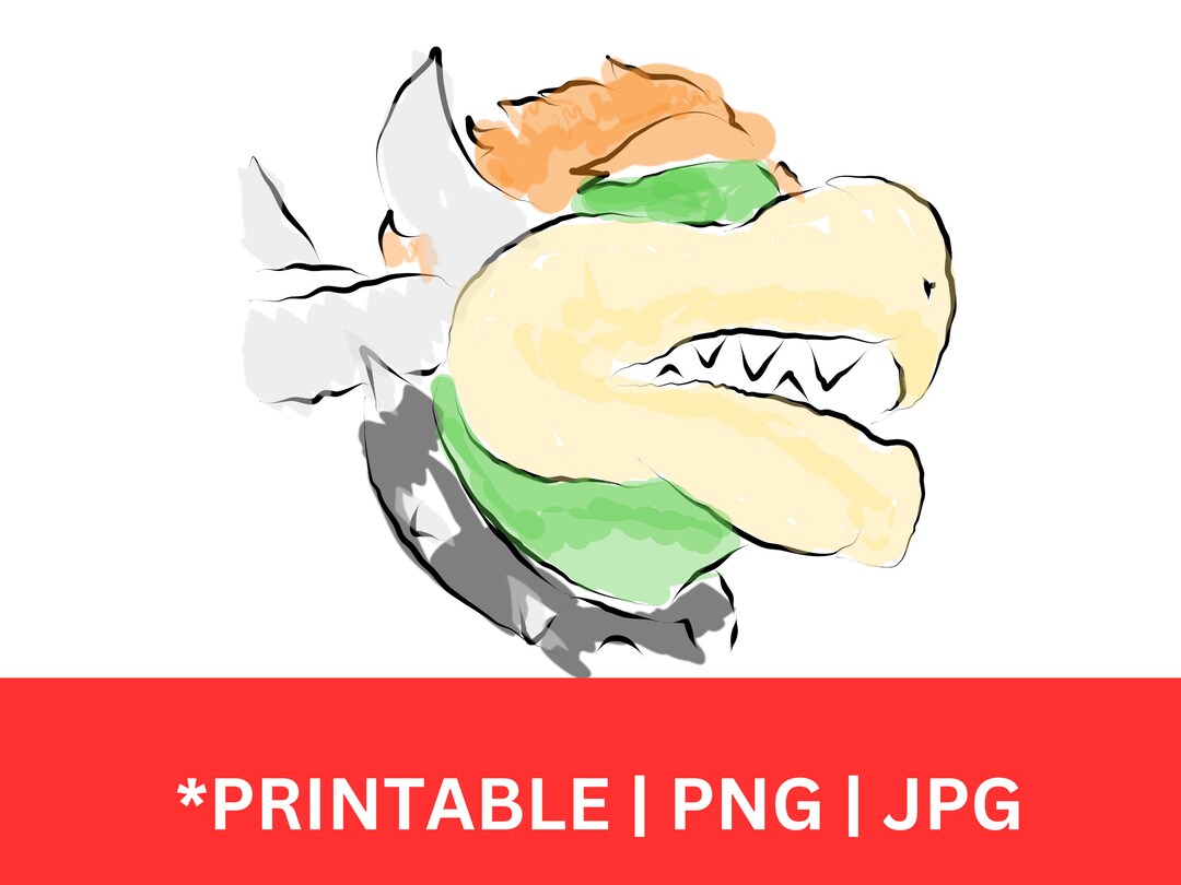 Bowser Peaches Super Mario Movie Poster Etsy