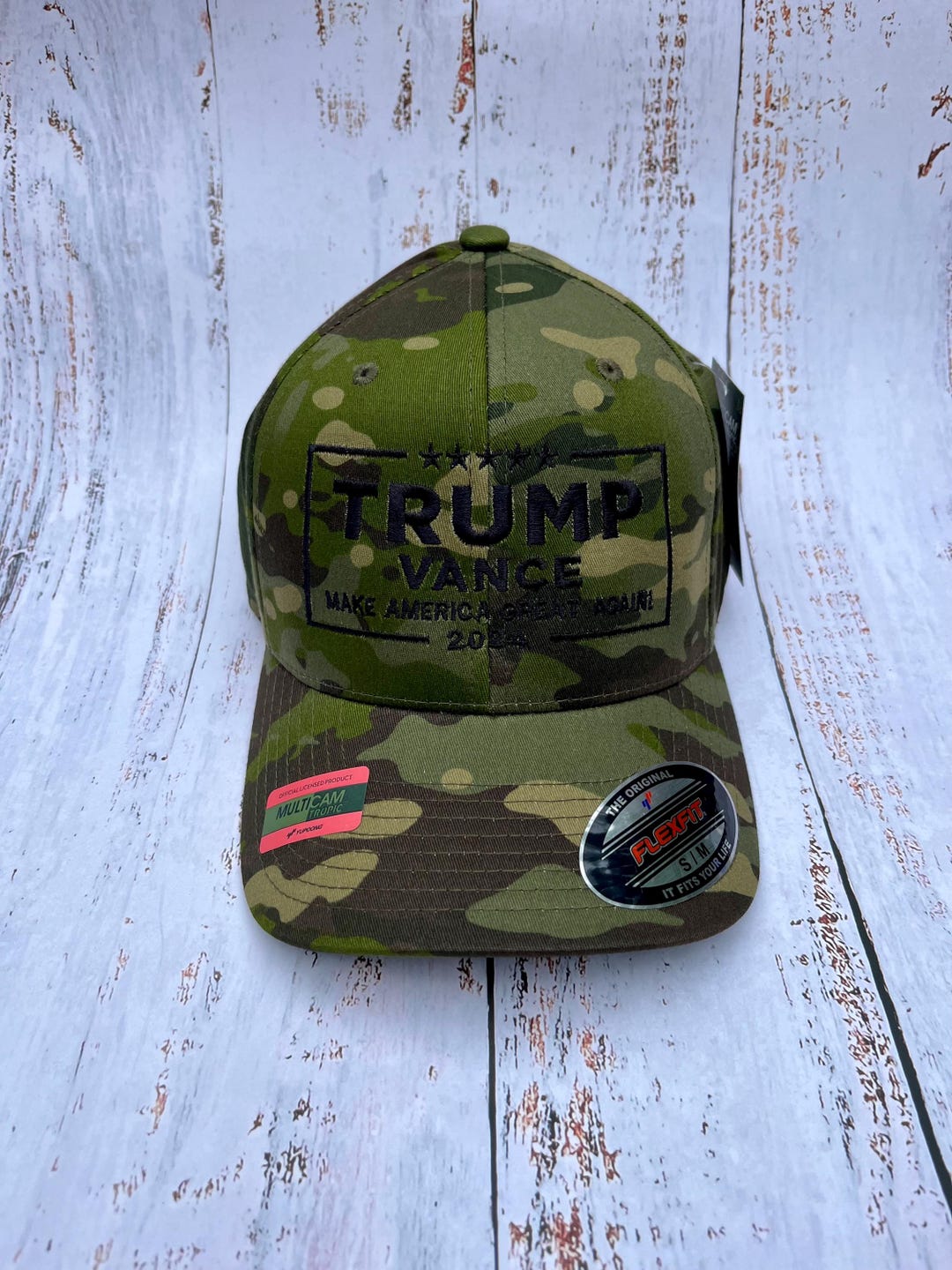 Trump vance 2024 Flexfit Camo Hat Etsy