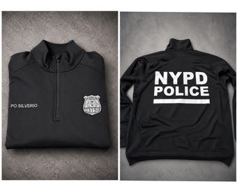 NYPD 1/4-Zip Sweatshirt with NYPD back logo