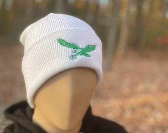 Birds beanie (Green/White)