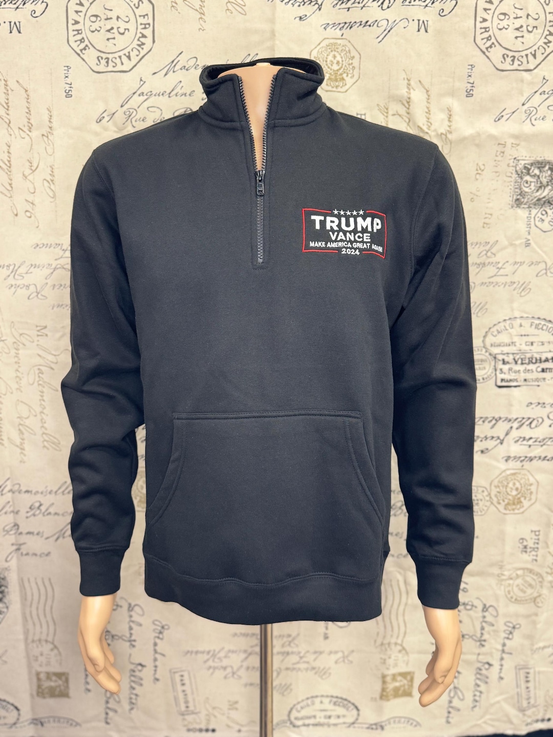 Trump-vance 2024 1/4 Zip Sweatshirt - Etsy Trump-vance 2024 1/4 Zip Sweatshirt - Etsy