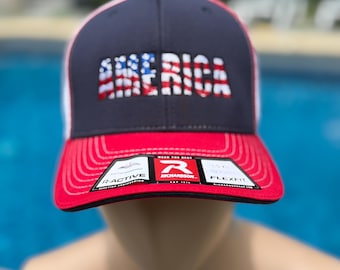 AMERICA/flag Flexfit Hat