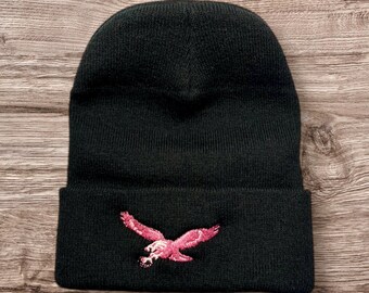 Birds beanie (Pink/Black)