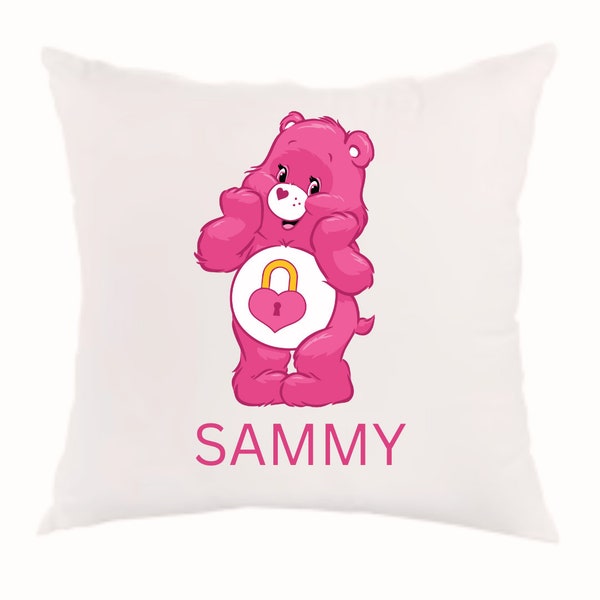 Personalised care Bear cushion cover,  Personalised pillow, Care Bears pillow cover,  personalised cushion cover, Care Bears