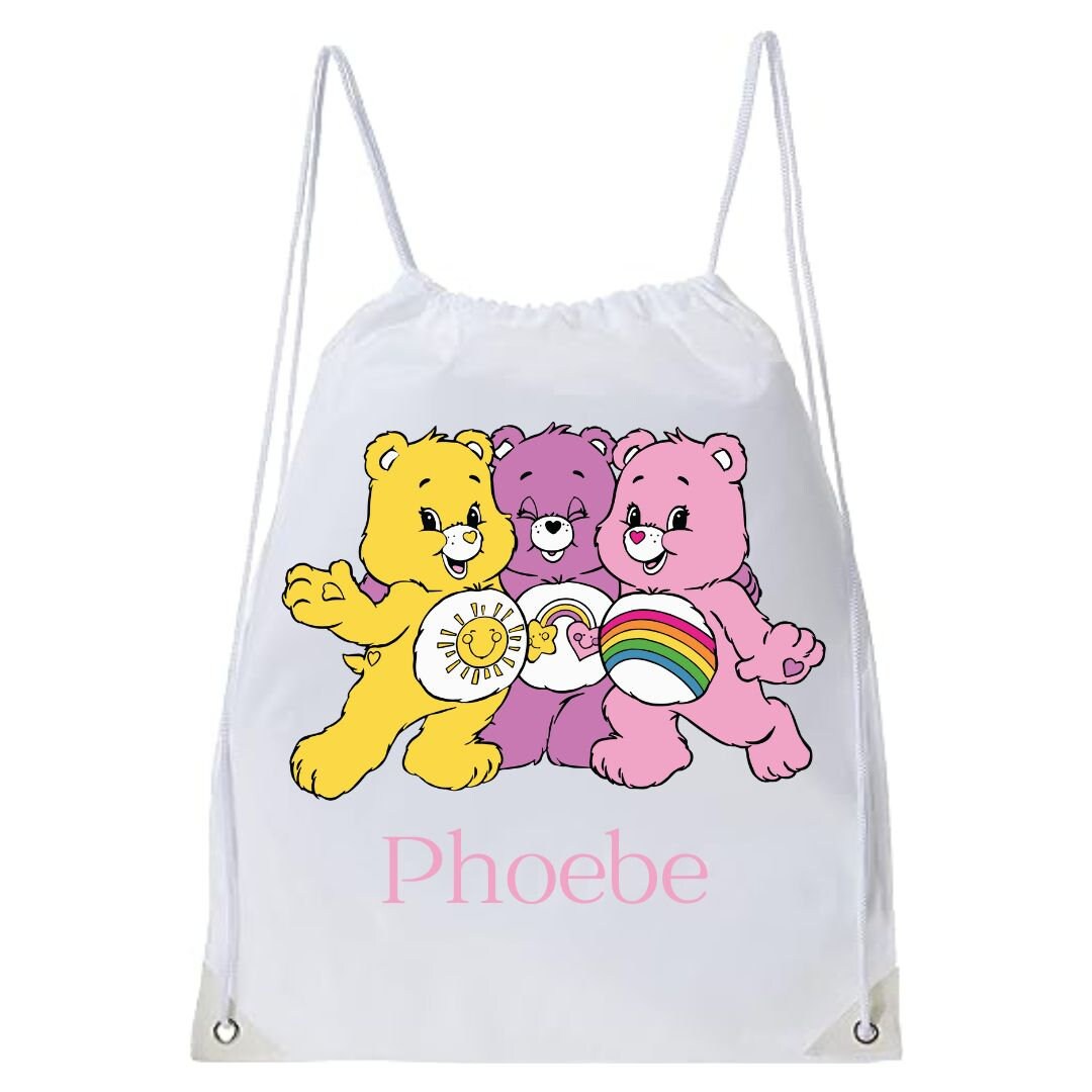 Care Bear Bag Care Bears Personalised Gym Bag Swimming Bag Etsy