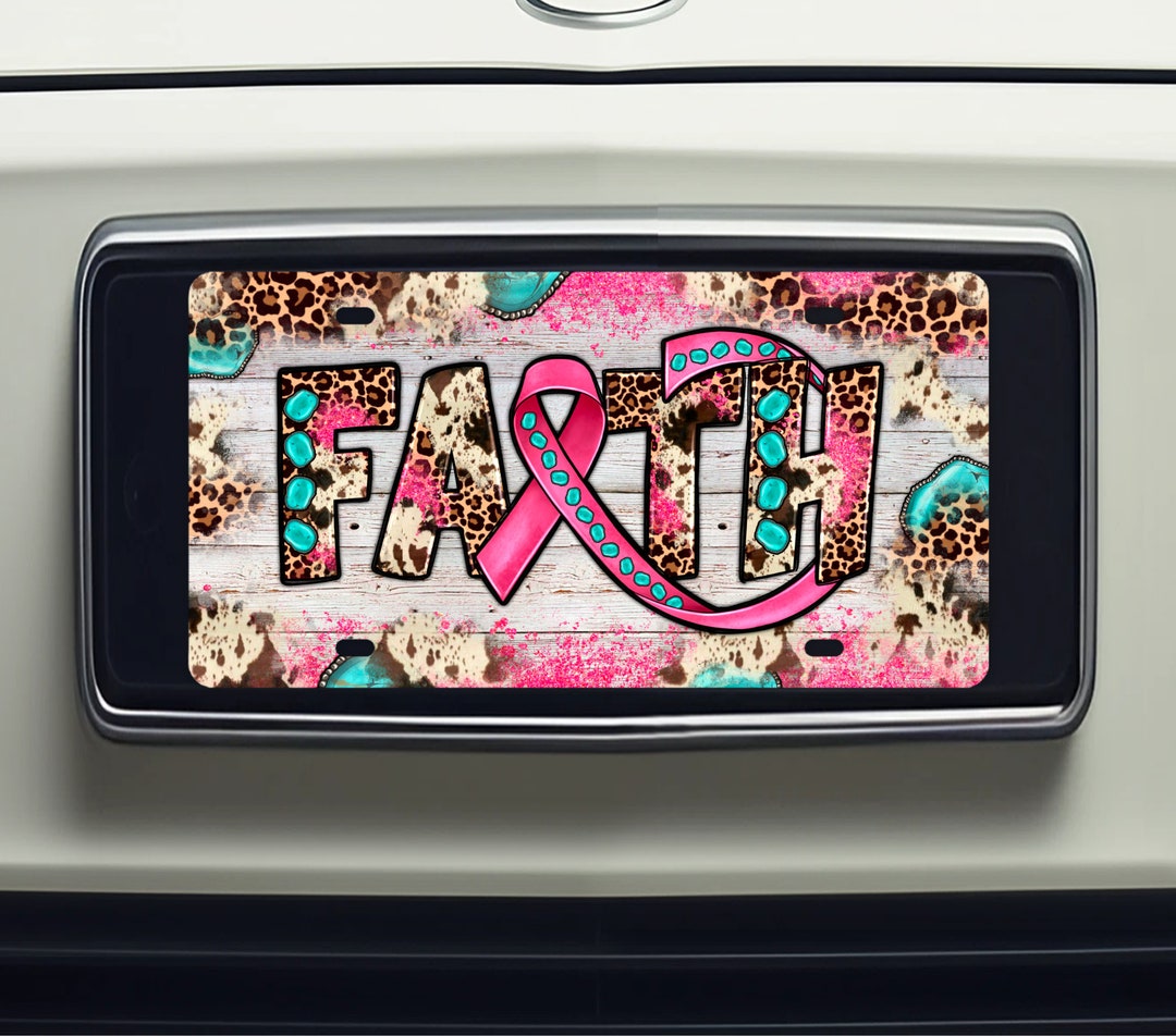 Faith License Plate, Decorative Car Tag, Front Plate Car Tag