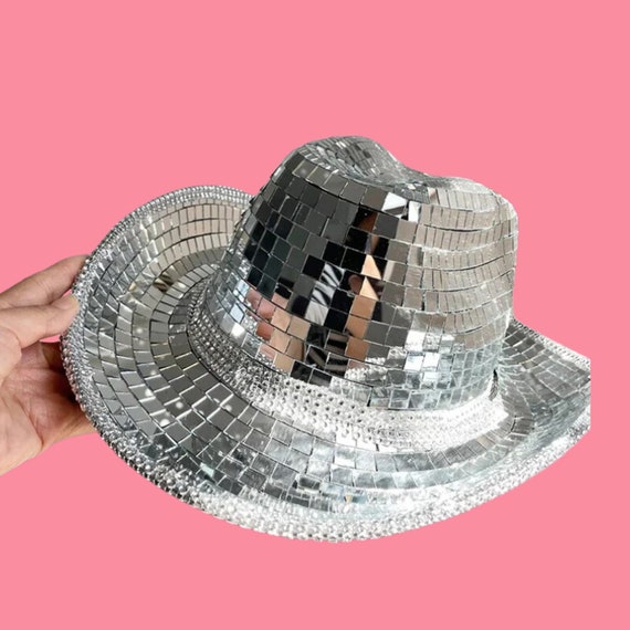 Eyecatching Mirror Disco Ball Cowboy Hat Renaissance - Etsy display picture 3