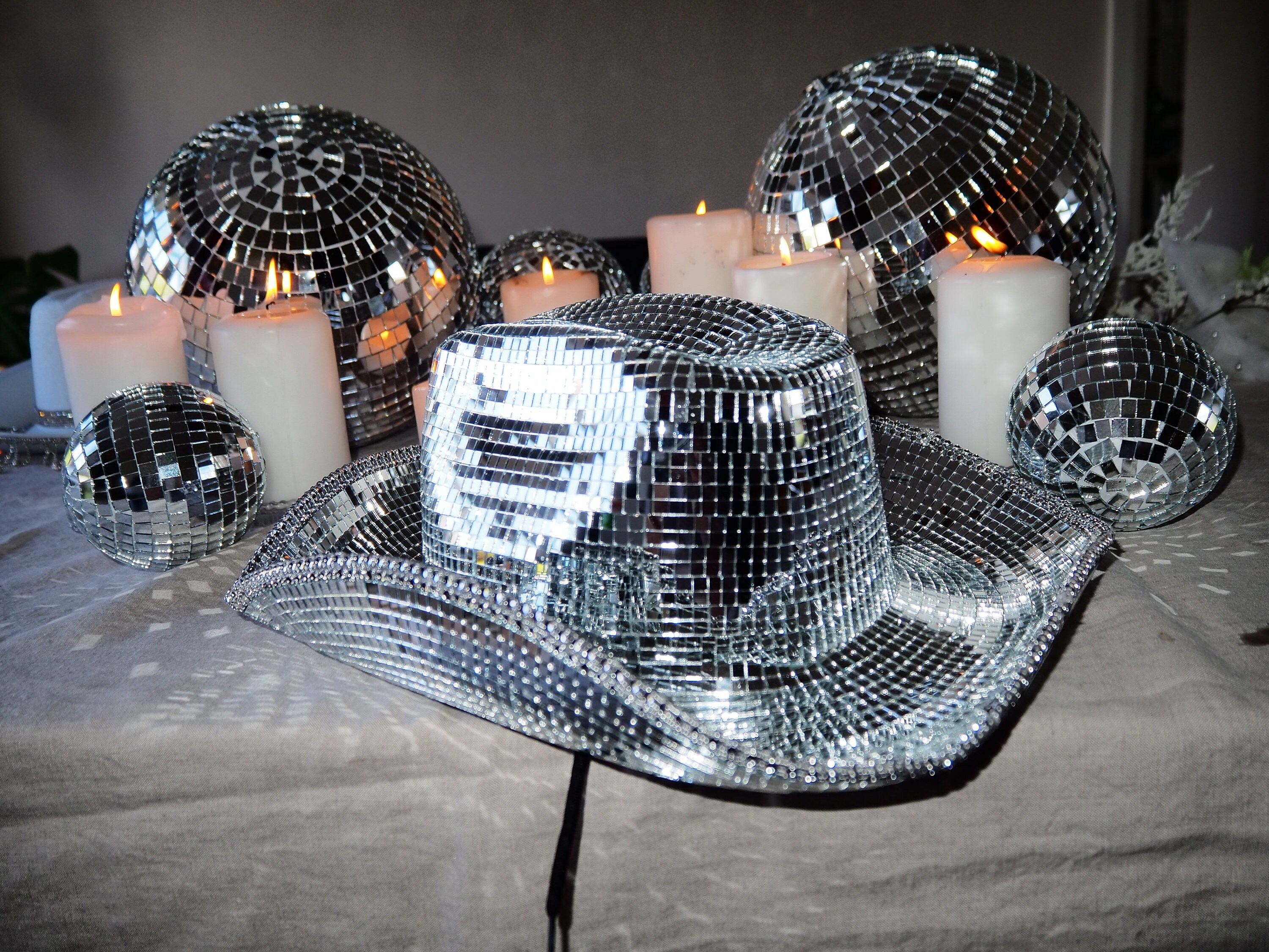 Disco Cowboy Hat | Disco Ball Hat | Mirror Disco Hat | Beyonce Di… Meet the Etsy creator behind Beyoncé main image 4