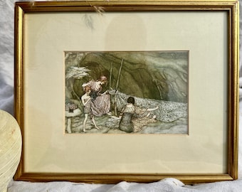 Peter Pan in Kensington Gardens (1919) | Vintage Arthur Rackham illustration