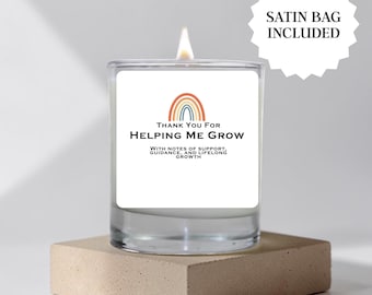 Thank You for Helping Me Grow, Soy Candle Gift for Preschool Teacher, Kindergarten Teacher Gifts from Student, Daycare Teacher Appreciation
