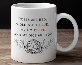 DND Becher Geschenk, Dungeons and Dragons Kaffeetasse, TTRPG Geschenk, RPG Spieler Geschenk