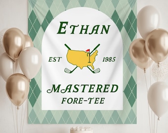 Fore-Tee Birthday Decorations, Golf 40th Birthday Sign, 40th Birthday Decorations for Men, 40th Birthday Golf Theme, 40th Golf Party