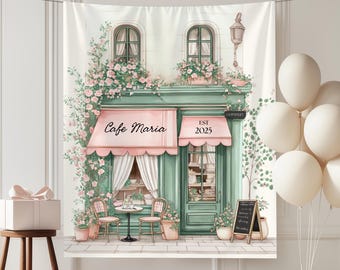 Paris Chic Birthday Party Backdrop, 30th Birthday Banner, Bachelorette Welcome Sign, She Said Oui Welcome Sign, Paris Bridal Shower Decor