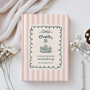 Personalized 30th Birthday Gift, Custom Name Notebook, Chapter 30 Journal, Gift for Book Lover, Custom 30th Birthday Present for Friend
