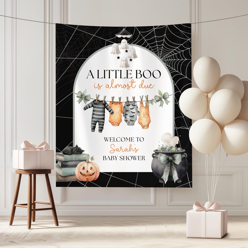 Halloween Little Boo is Almost Due Theme, Fall Themed Baby Shower ...