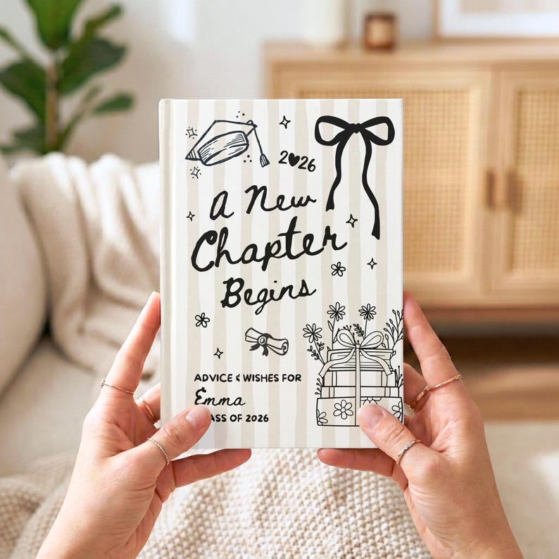 Personalized New Chapter Graduate Book, Custom 2026 Graduation ...