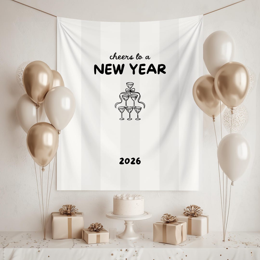 Custom New Years 2026 Party Banner, New Year's Eve Decorations, NYE ...