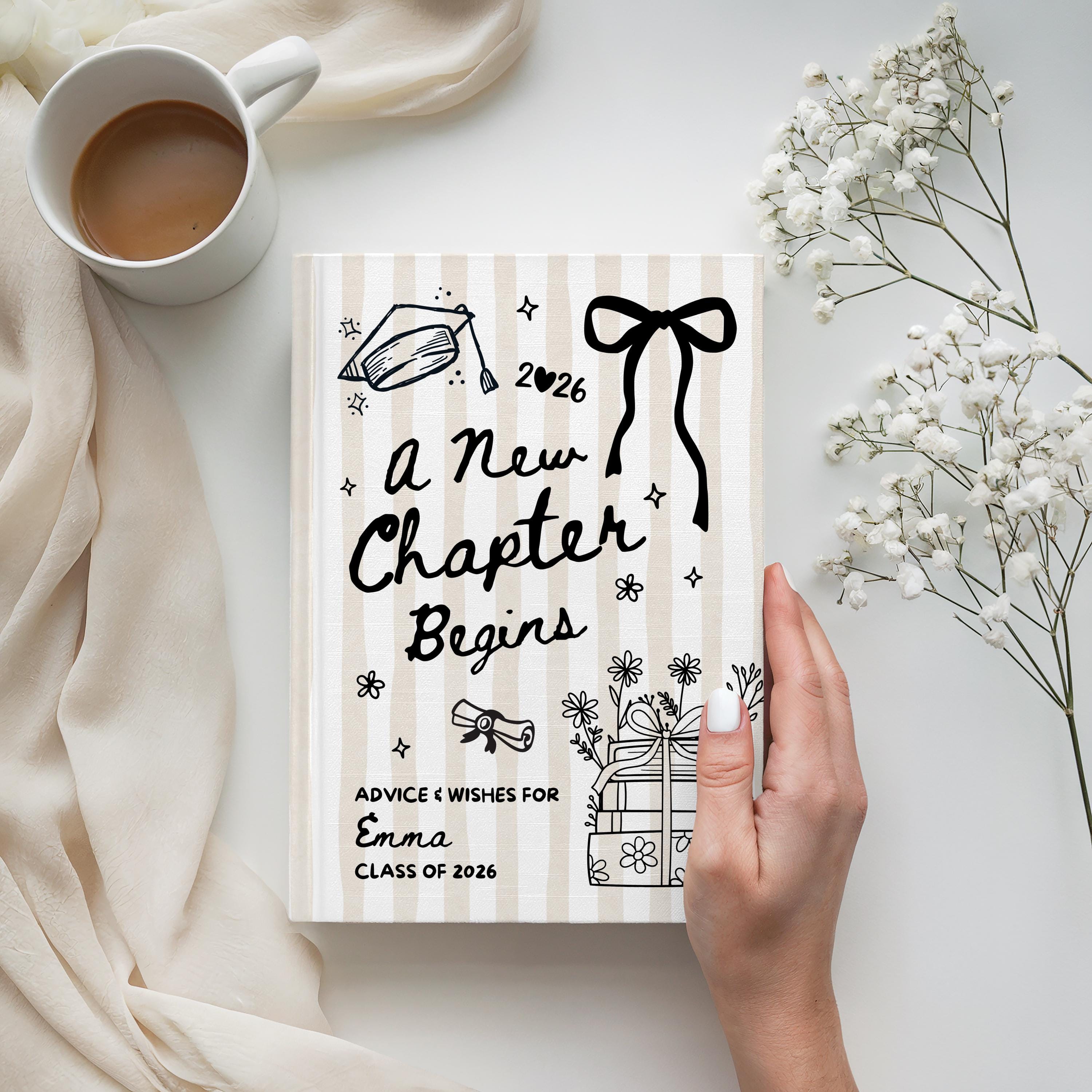 Graduate Books Personalized New Chapter Graduate Book, Custom 2026 Graduation ...