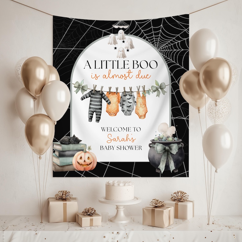 Halloween Little Boo is Almost Due Theme, Fall Themed Baby Shower ...