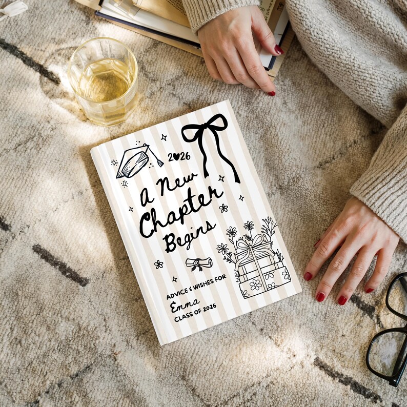 Personalized New Chapter Graduate Book, Custom 2026 Graduation ...